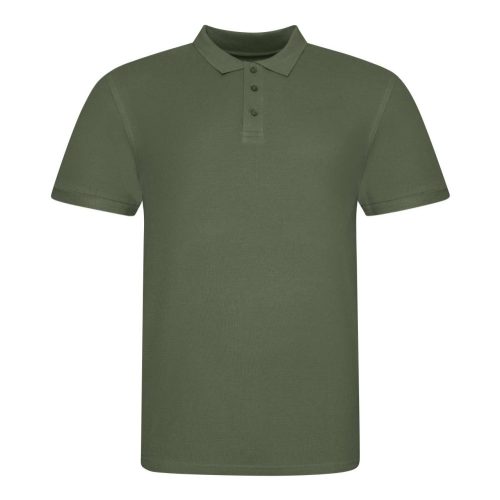 JP100 mikropiké unisex galléros póló Just Polos, Earthy Green-3XL