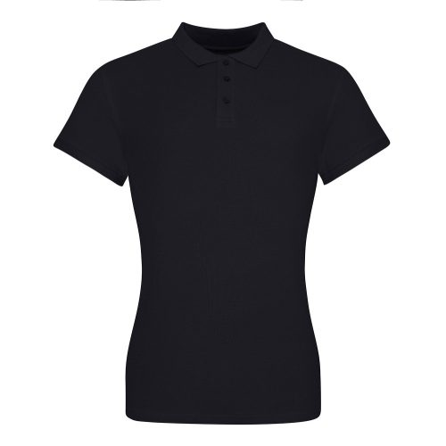 JP100F rövid ujjú Női galléros póló Just Polos, Deep Black-2XL