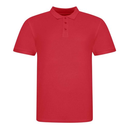 JP100 mikropiké unisex galléros póló Just Polos, Fire Red-3XL