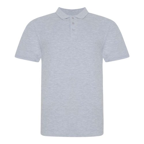 JP100 mikropiké unisex galléros póló Just Polos, Heather Grey-2XL