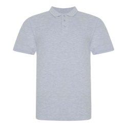   JP100 mikropiké unisex galléros póló Just Polos, Heather Grey-S