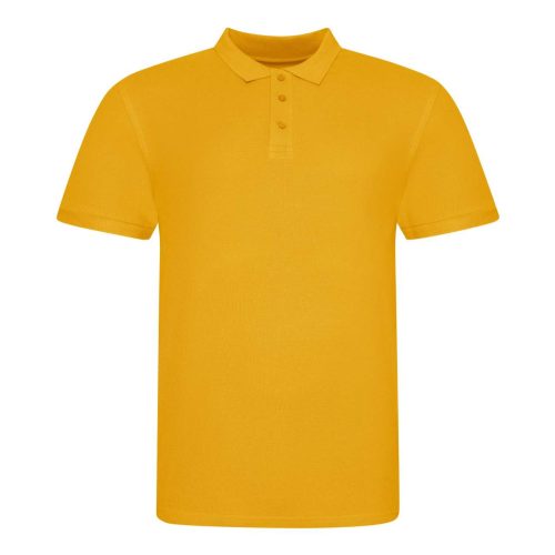 JP100 mikropiké unisex galléros póló Just Polos, Mustard-2XL