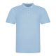 JP100 mikropiké unisex galléros póló Just Polos, Sky Blue-3XL