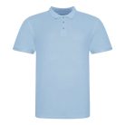 JP100 mikropiké unisex galléros póló Just Polos, Sky Blue-L