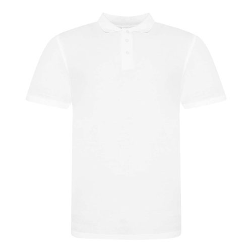 JP100 mikropiké unisex galléros póló Just Polos, White-2XL