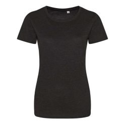   JT001F tri-blend Női rövid ujjú póló Just Ts, Heather Black-XS