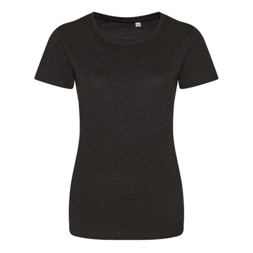 JT001F tri-blend Női rövid ujjú póló Just Ts, Heather Black-XS