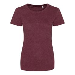   JT001F tri-blend Női rövid ujjú póló Just Ts, Heather Burgundy-XS