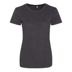   JT001F tri-blend Női rövid ujjú póló Just Ts, Heather Charcoal-XS