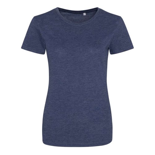 JT001F tri-blend Női rövid ujjú póló Just Ts, Heather Navy-L