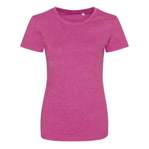 JT001F tri-blend Női rövid ujjú póló Just Ts, Heather Pink-XS