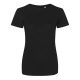 JT001F tri-blend Női rövid ujjú póló Just Ts, Solid Black-L