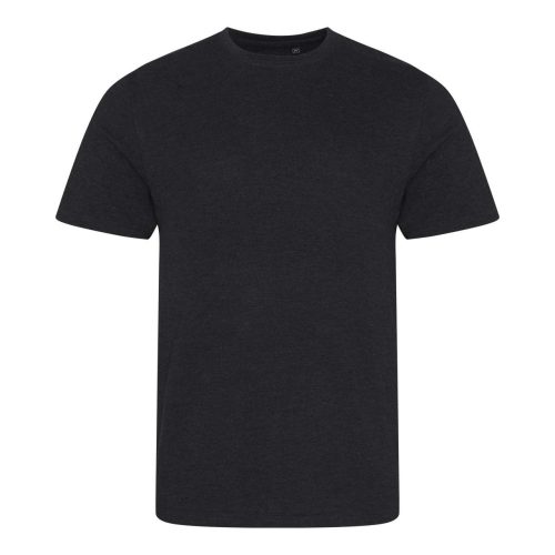 JT001 tri-blend rövid ujjú férfi póló Just Ts, Heather Black-L