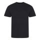 JT001 tri-blend rövid ujjú férfi póló Just Ts, Heather Black-L