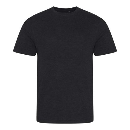 JT001 tri-blend rövid ujjú férfi póló Just Ts, Heather Black-S