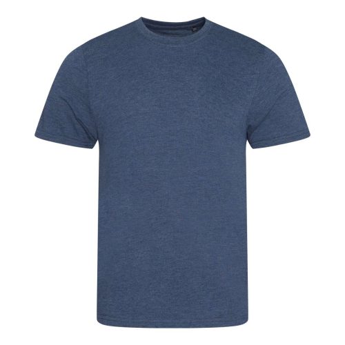 JT001 tri-blend rövid ujjú férfi póló Just Ts, Heather Navy-M