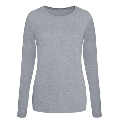 JT002F tri-blend Női hosszú ujjú póló Just Ts, Heather Grey-L