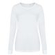 JT002F tri-blend Női hosszú ujjú póló Just Ts, Solid White-L