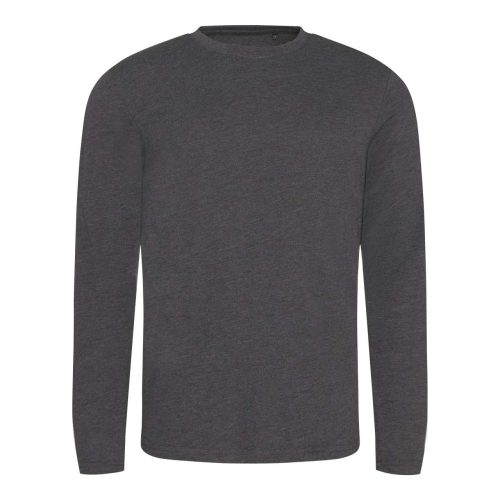 JT002 tri-blend hosszú ujjú férfi póló Just Ts, Heather Charcoal-L