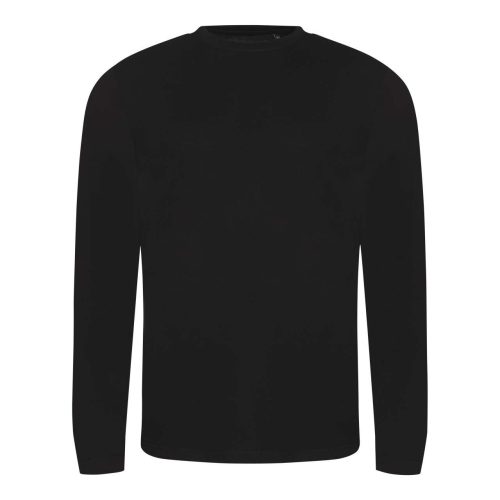 JT002 tri-blend hosszú ujjú férfi póló Just Ts, Solid Black-L