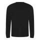 JT002 tri-blend hosszú ujjú férfi póló Just Ts, Solid Black-M