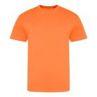 JT004 electric tri-blend rövid ujjú unisex póló Just Ts, Electric Orange-2XL