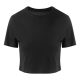 JT006 tri-blend rövid fazonú Női póló Just Ts, Solid Black-XS