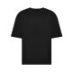 JT009 rövd ujjú bő szabású unisex póló Just Ts, Deep Black-2XL