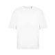 JT009 rövd ujjú bő szabású unisex póló Just Ts, White-2XL