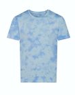 JT022 batikolt egyedi mintás unisex rövid ujjú póló Just Ts, Blue Cloud-2XL