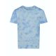 JT022 batikolt egyedi mintás unisex rövid ujjú póló Just Ts, Blue Cloud-2XL