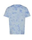 JT022 batikolt egyedi mintás unisex rövid ujjú póló Just Ts, Blue Cloud-2XL