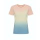 JT022 batikolt egyedi mintás unisex rövid ujjú póló Just Ts, Pastel Sunset Dip-2XL