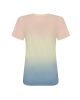 JT022 batikolt egyedi mintás unisex rövid ujjú póló Just Ts, Pastel Sunset Dip-2XL