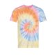 JT022 batikolt egyedi mintás unisex rövid ujjú póló Just Ts, Tie-Dye Swirl-2XL