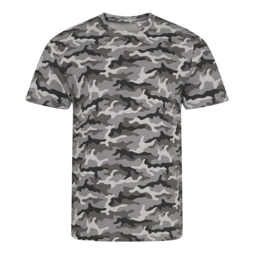 JT034 terepmintás unisex rövid ujjú póló Just Ts, Grey Camo-M