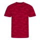 JT034 terepmintás unisex rövid ujjú póló Just Ts, Red Camo-L