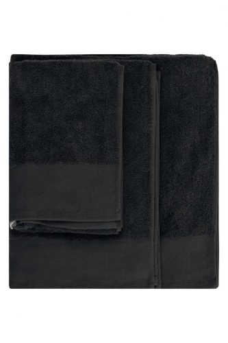 Uniszex organikus pamut törölköző, Kariban KA101, Black-70X140