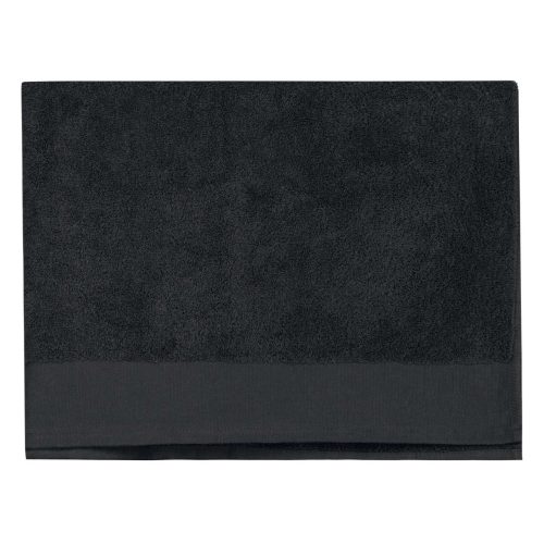 Uniszex  organikus pamut strandtörölköző, Kariban KA102, Black-100X150