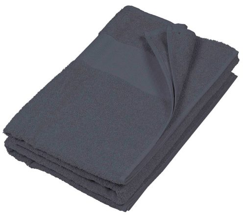 Uniszex  pamut vendég törölköző, Kariban KA112, Dark Grey-50X100