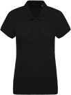 Női organikus rövid ujjú piké póló, Kariban KA210, Black-2XL