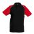 Férfi baseball galléros rövid ujjú piké póló, Kariban KA226, Black/Red-M