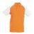 Férfi baseball galléros rövid ujjú piké póló, Kariban KA226, Orange/White-3XL