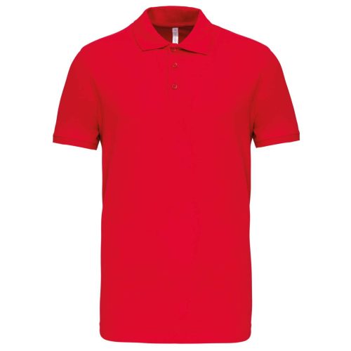 Férfi galléros piké sztreccs póló, Kariban KA239, Red-3XL