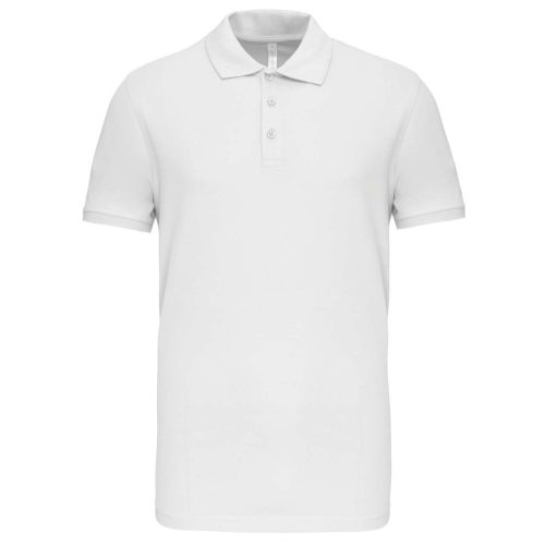 Férfi galléros piké sztreccs póló, Kariban KA239, White-2XL