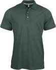 Férfi rövid ujjú galléros piké póló, Kariban KA241, Forest Green-2XL