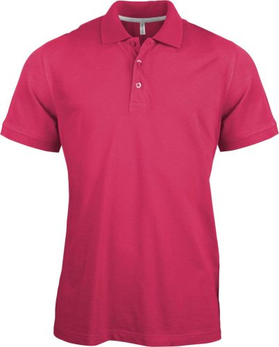 Férfi rövid ujjú galléros piké póló, Kariban KA241, Fuchsia-2XL