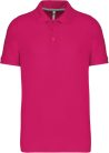 Férfi rövid ujjú galléros piké póló, Kariban KA241, Fuchsia-2XL