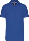 Férfi rövid ujjú galléros piké póló, Kariban KA241, Light Royal Blue-2XL