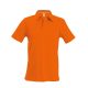 Férfi rövid ujjú galléros piké póló, Kariban KA241, Orange-2XL